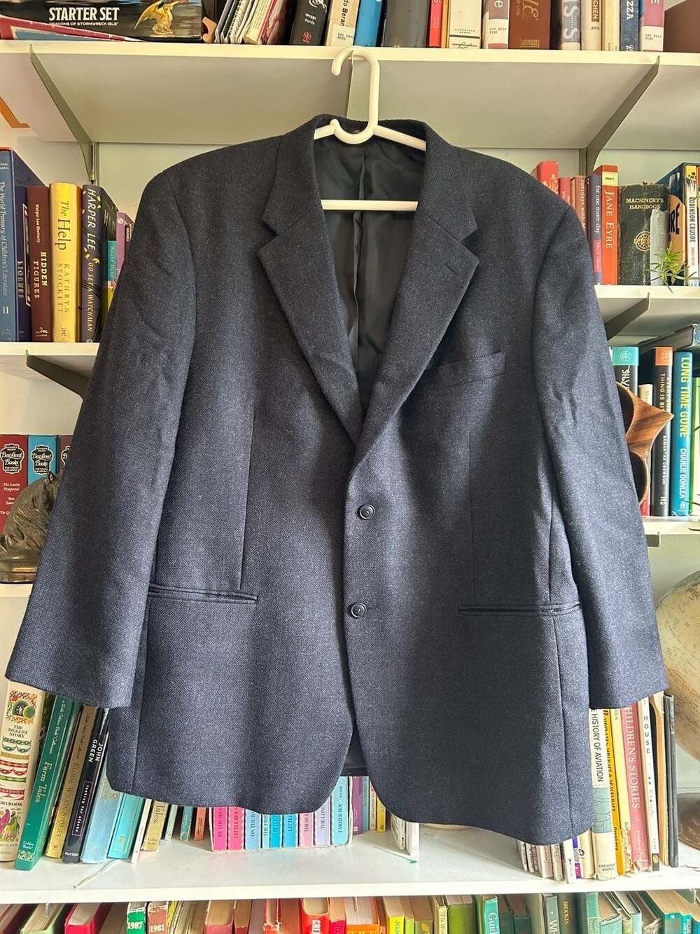 Club Room by Charter Club 100% Lambswool Sport Coat Blazer Teskid Italian Fabric
